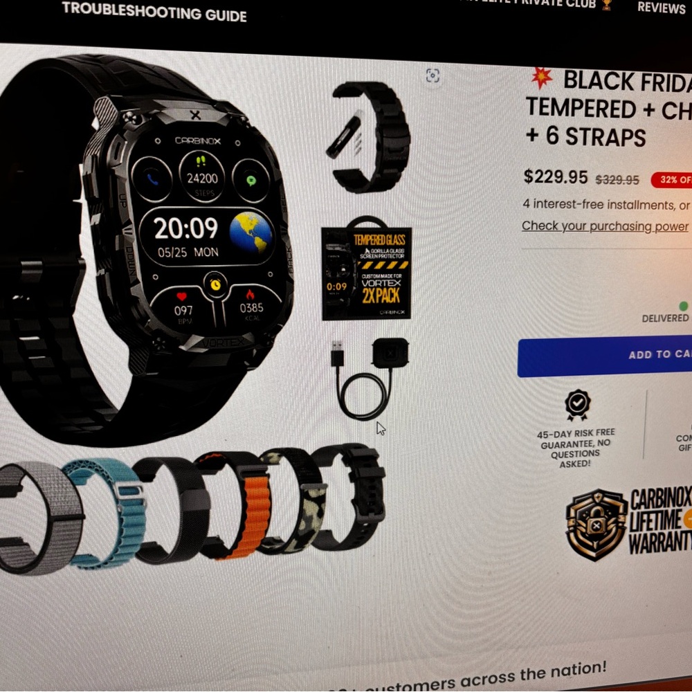 carbinox vortex smart watch